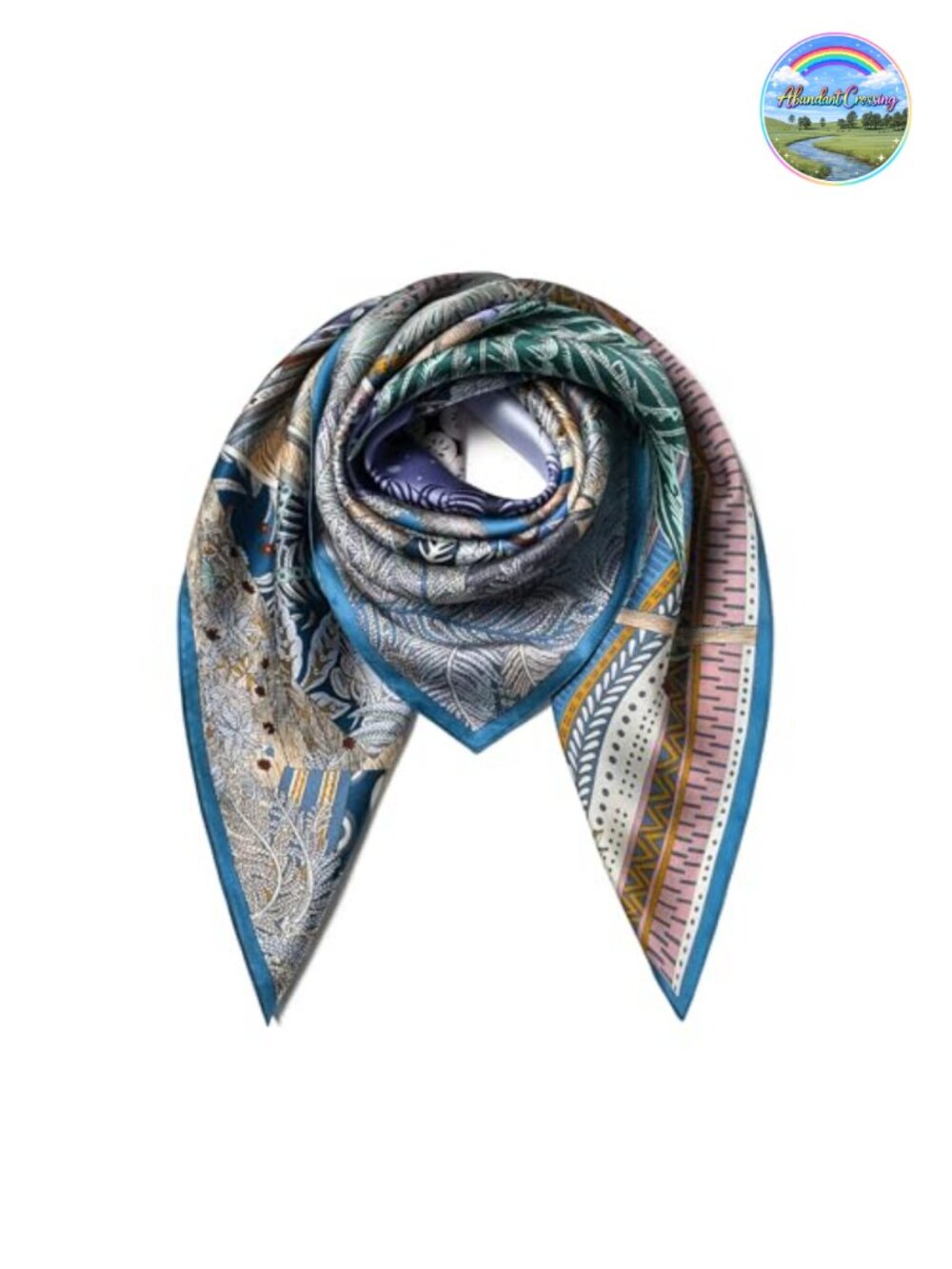 100% Mulberry Silk Scarf 35in Square Lightweight Headscarf Gift Packed